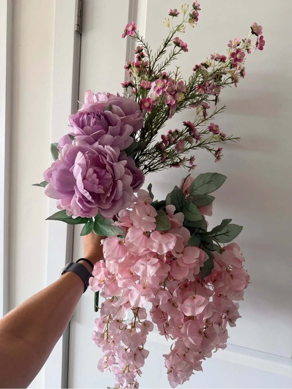 Soft Pink Faux Floral Stem Collection - Elegant Home Accents